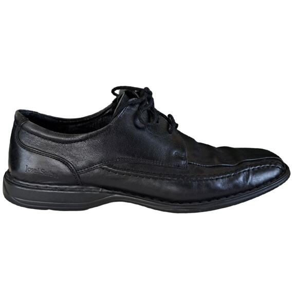 Josef Seibel Lace Up Oxford Comfort Shoe Men's Size 9.5 - 10 Black Work - Picture 1 of 10